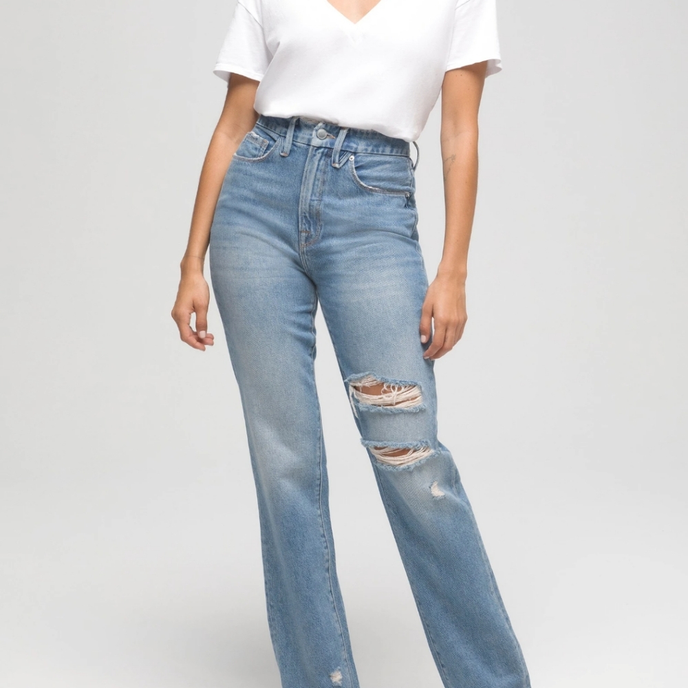 GOOD BOY NWOT GOOD AMERICAN curvy jean with flat tummy tech gap-proof waistband